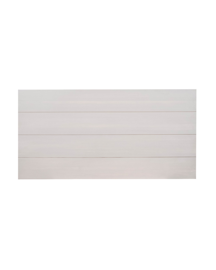 Deco Wood Cabecero De Madera Maciza Color Gris Decapado De 90x80cm