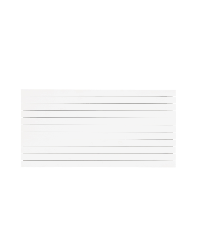 Deco wood Cabecero de madera maciza en tono blanco de 100x60cm