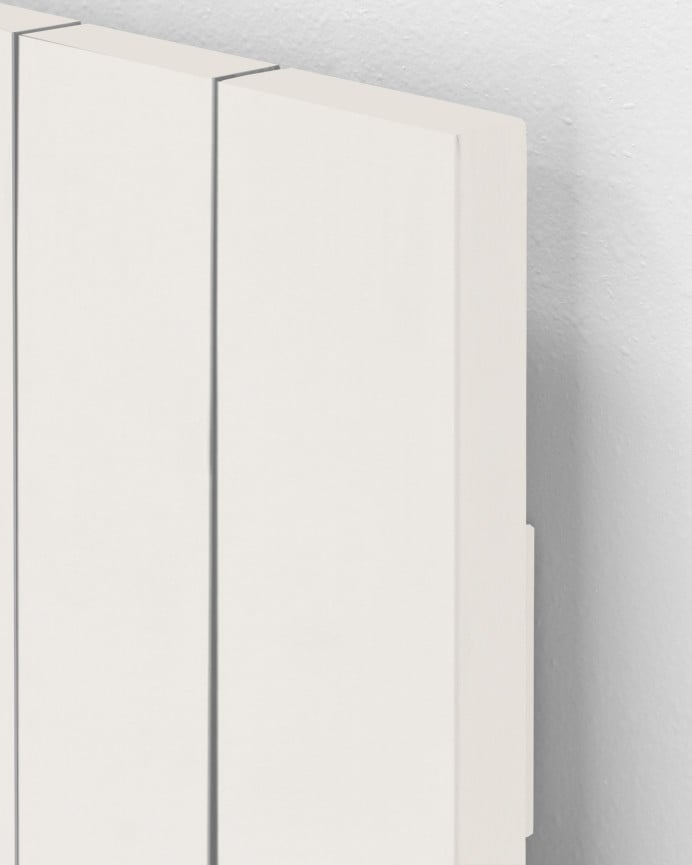 Deco Wood Cabecero De Madera Maciza En Tono Blanco De 100x60cm