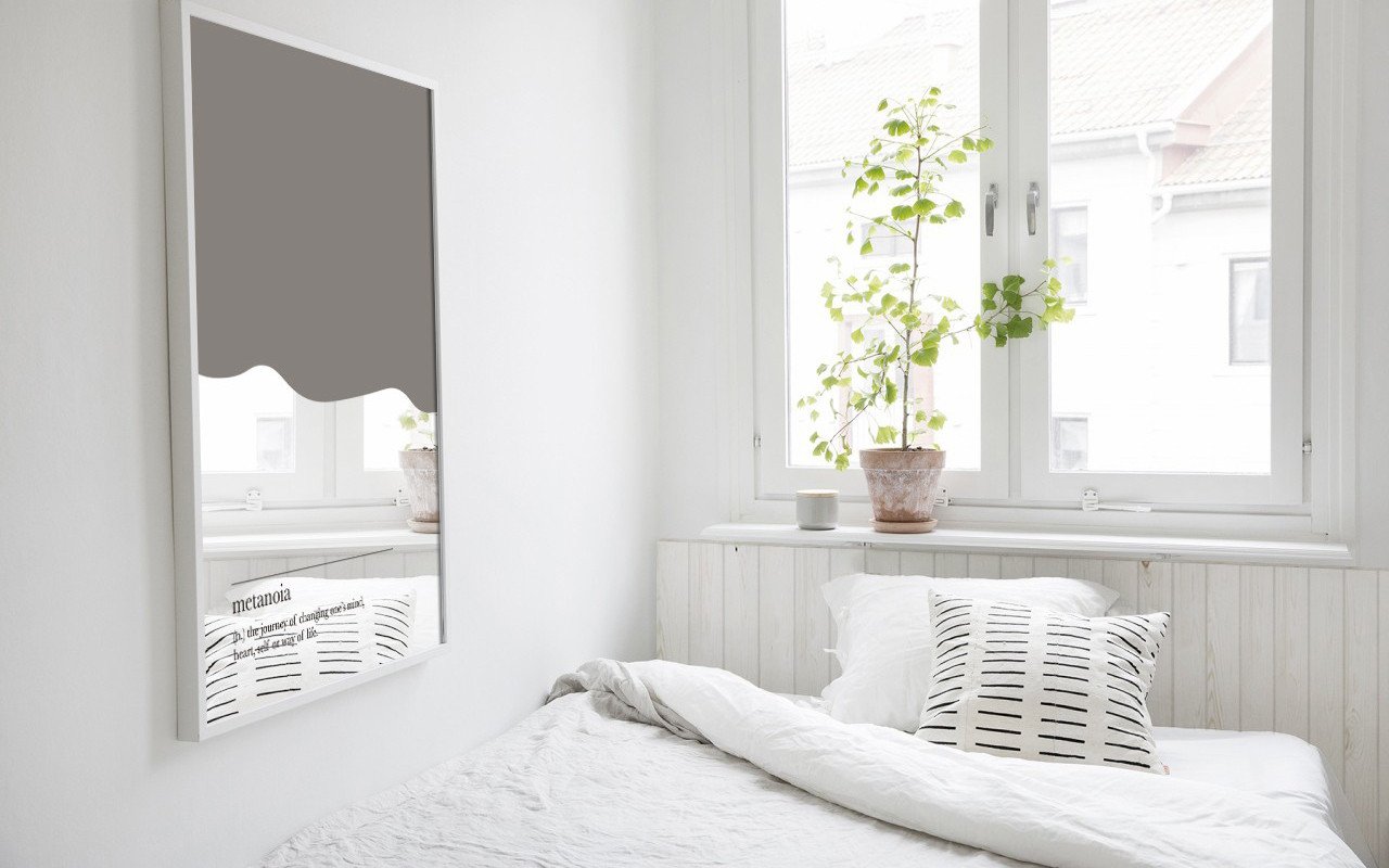 Deco Wood Cabecero De Madera Maciza En Tono Blanco De 100x60cm