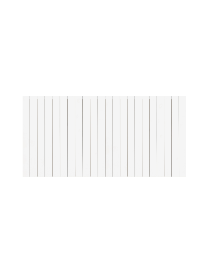 Deco wood Cabecero de madera maciza en tono blanco de 100x60cm