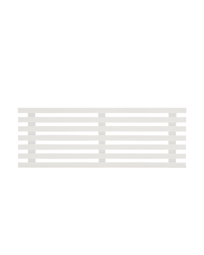 Deco wood Cabecero de madera maciza en tono blanco de 100x73cm