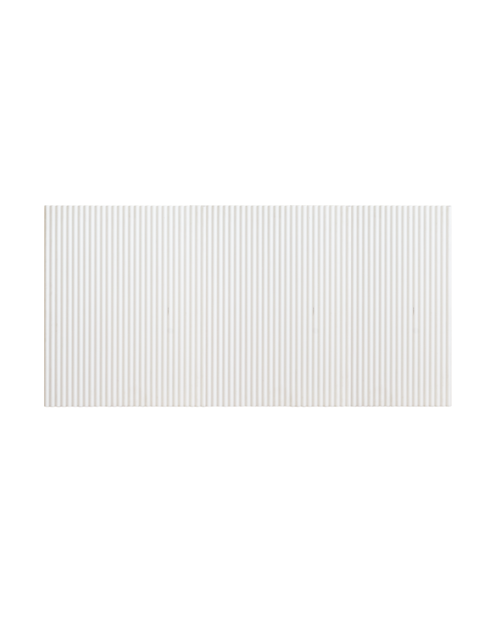 Deco wood Cabecero de madera maciza en tono blanco de 80cm