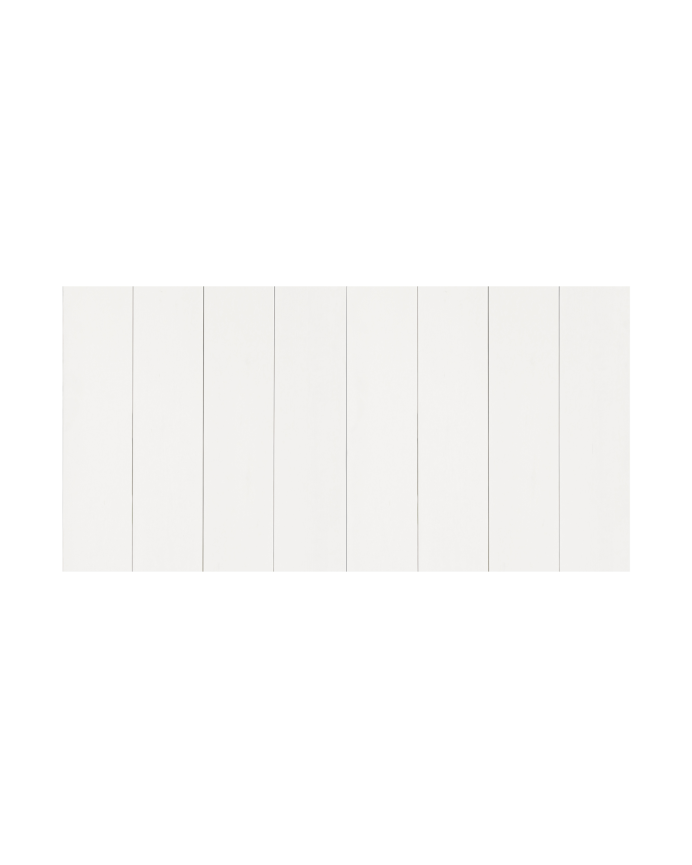 Deco wood Cabecero de madera maciza en tono blanco de 80x60cm