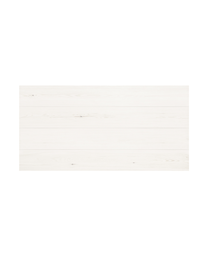 Deco wood Cabecero de madera maciza en tono blanco de 80x60cm