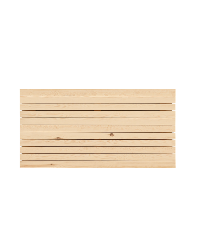 Deco Wood Cabecero De Madera Maciza En Tono Natural De 100x60cm