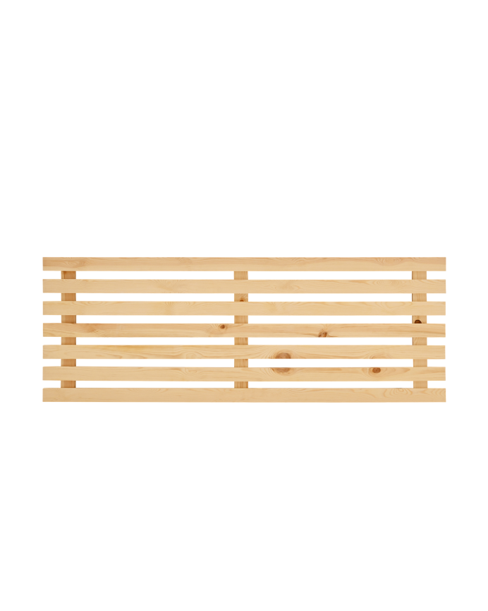 Deco Wood Cabecero De Madera Maciza En Tono Natural De 100x73cm