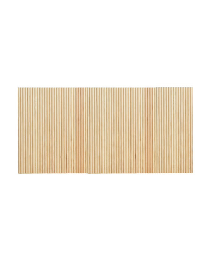 Deco wood Cabecero de madera maciza en tono natural de 80cm
