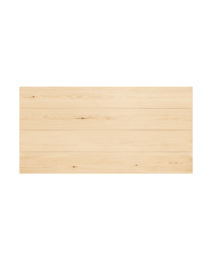 Deco wood Cabecero de madera maciza en tono natural de 80x60cm
