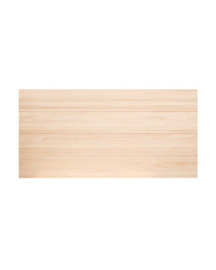 Deco wood Cabecero de madera maciza en tono natural de 90x80cm