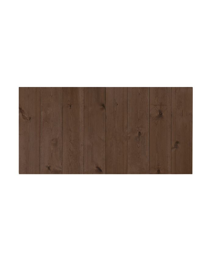 Deco wood Cabecero de madera maciza en tono nogal de 80x60cm