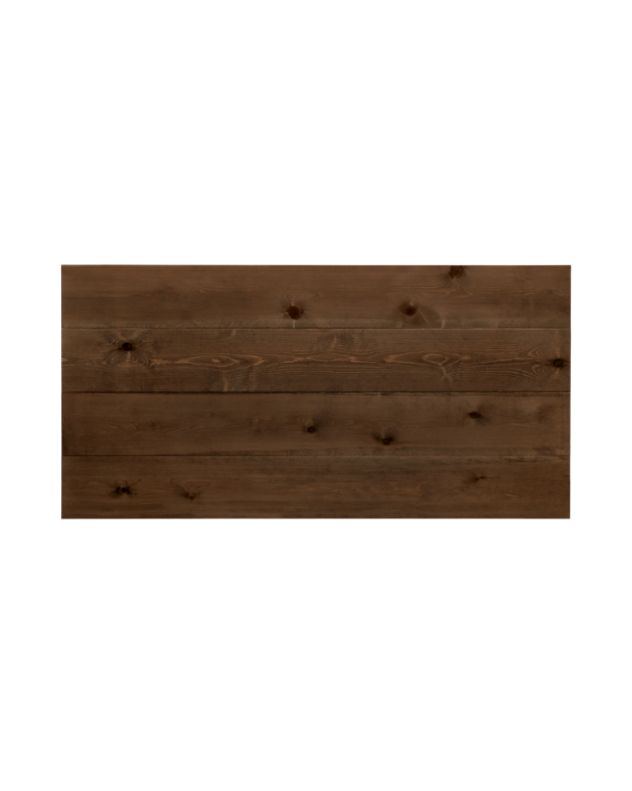 Deco wood Cabecero de madera maciza en tono nogal de 80x60cm