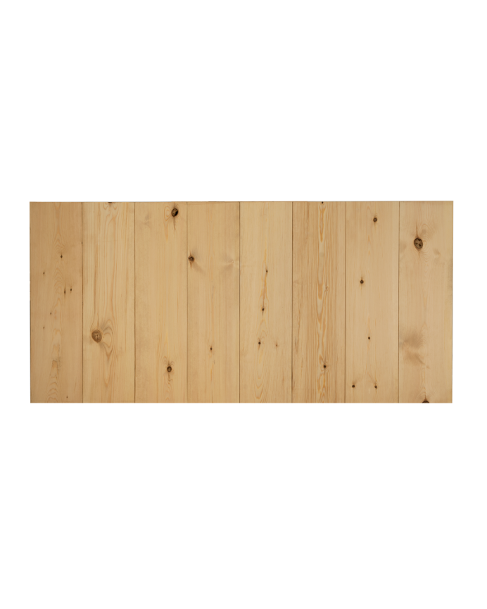Deco wood Cabecero de madera maciza en tono roble medio de 80x60cm