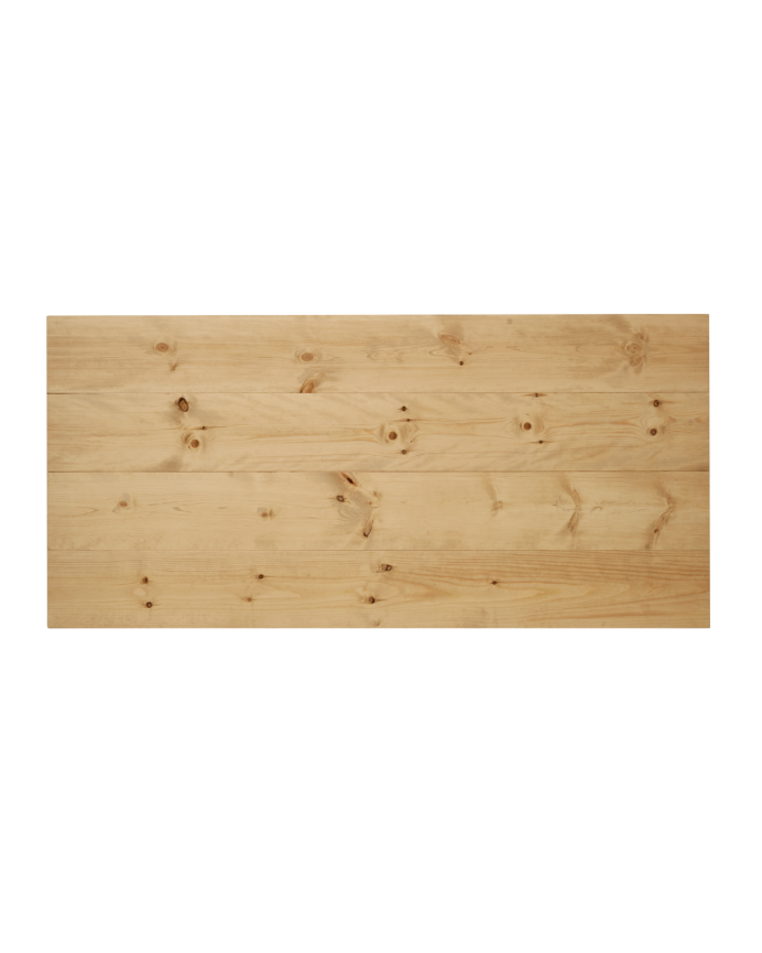 Deco wood Cabecero de madera maciza en tono roble medio de 80x60cm