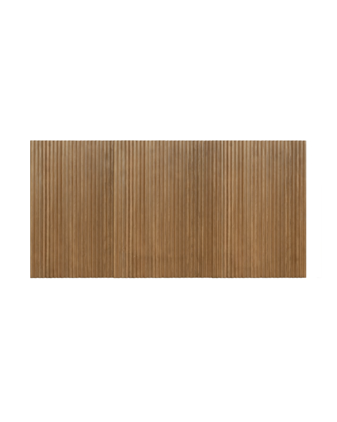 Deco wood Cabecero de madera maciza en tono roble oscuro de 80cm