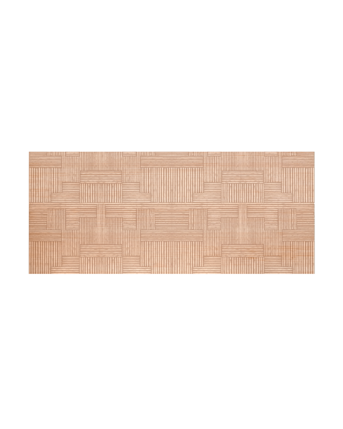 Deco wood Cabecero de madera maciza estampado de 90x80cm