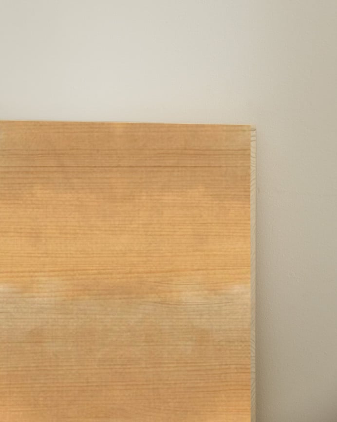 Deco Wood Cabecero De Madera Maciza Estampado De 90x80cm