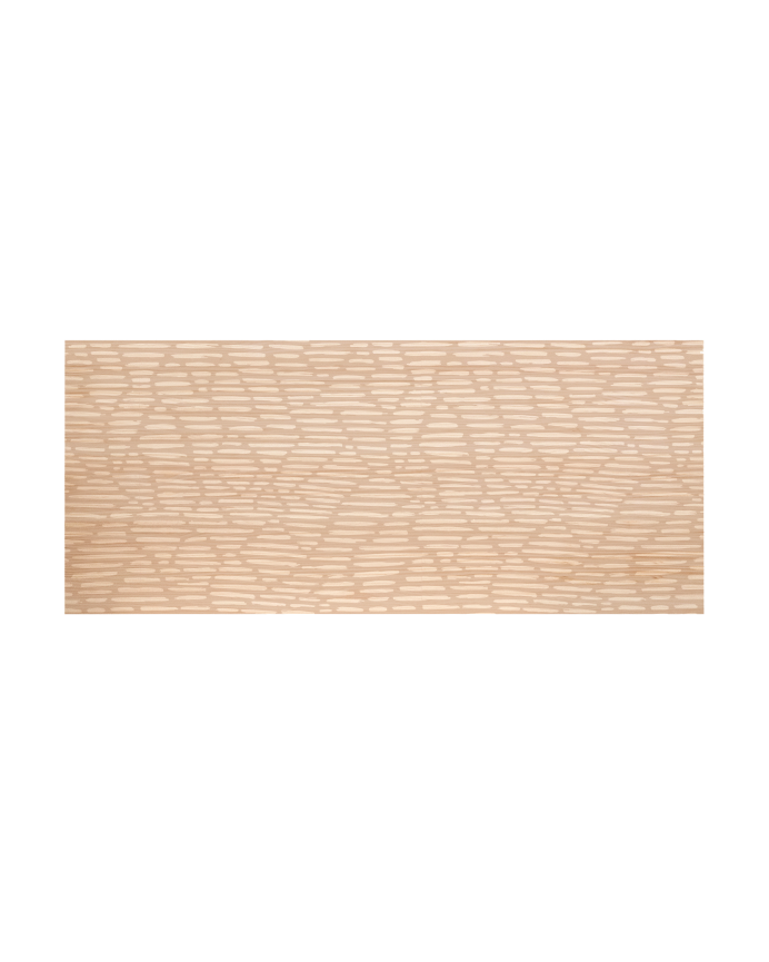 Deco Wood Cabecero De Madera Maciza Estampado De 90x80cm