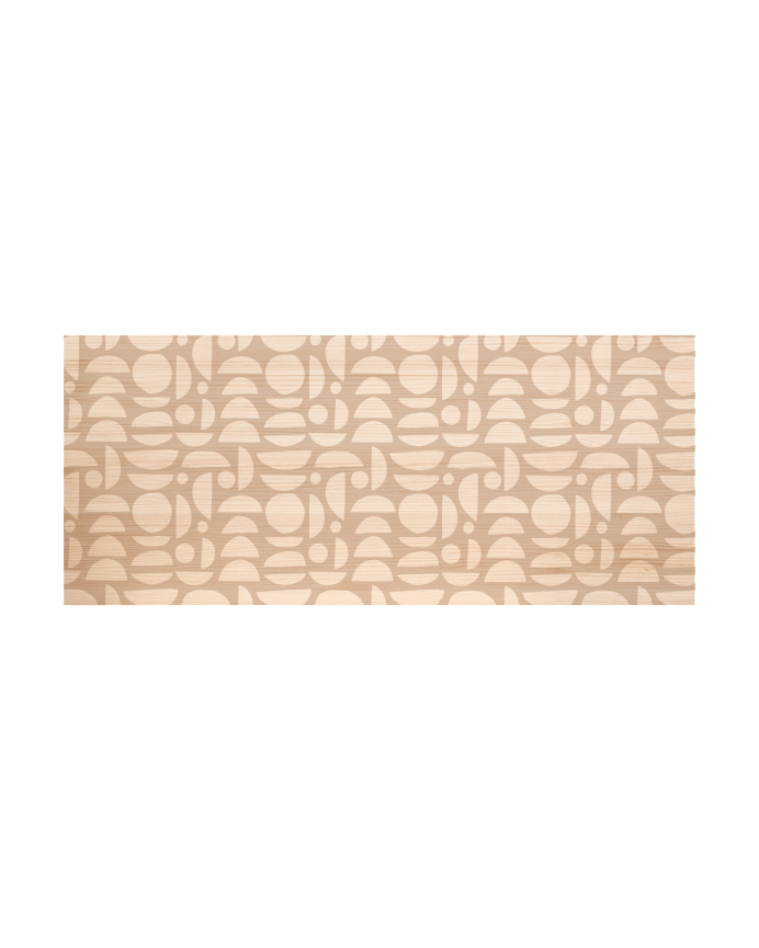 Deco Wood Cabecero De Madera Maciza Estampado De 90x80cm