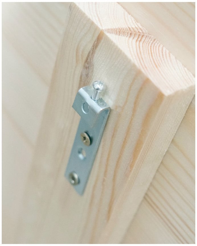 Deco Wood Cabecero De Madera Maciza Estampado Motivo Lavanda Decapado De 90x80cm