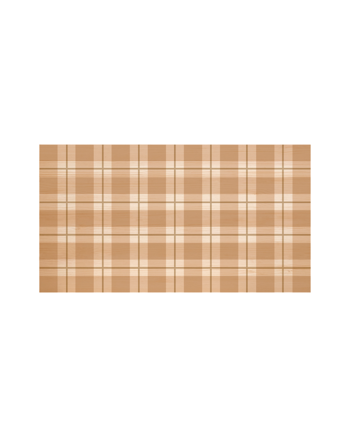 Deco Wood Cabecero Natural 'Cuadros Vichy III' 90x80cm