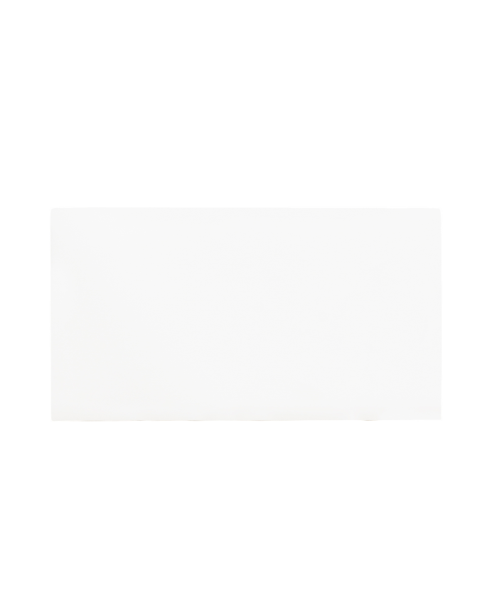 Deco wood Cabecero tapizado de algodón en color blanco de 90x80cm