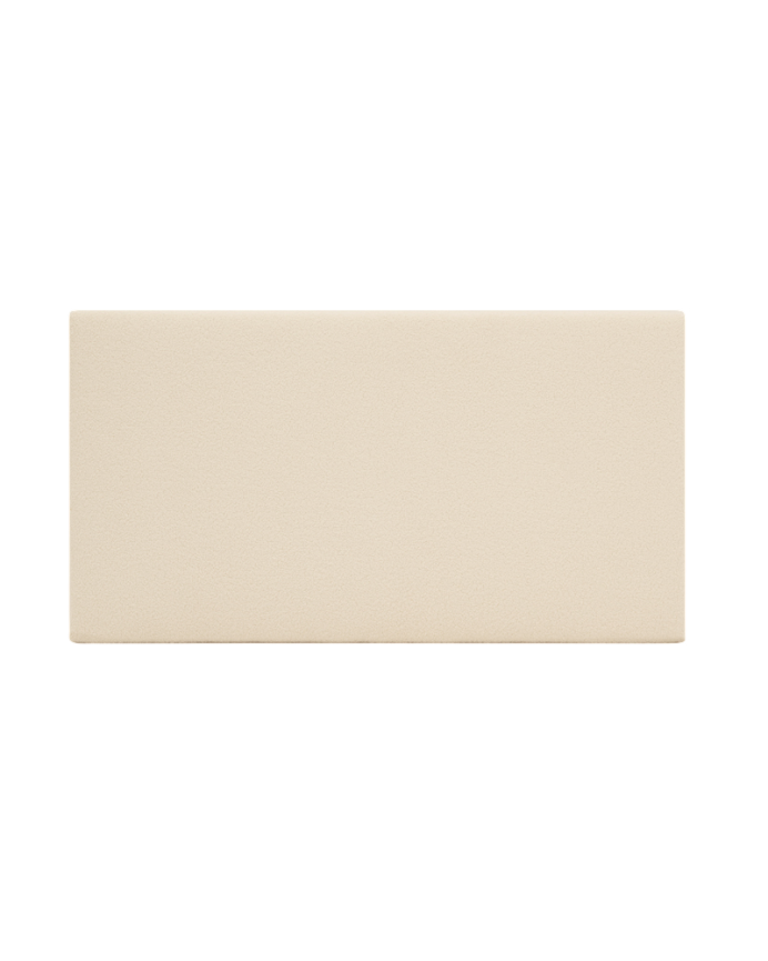 Deco wood Cabecero tapizado de algodón en color hueso de 90x80cm