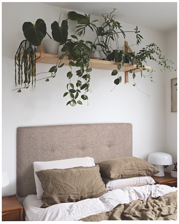 Deco Wood Cabecero Tapizado De Poliester Con Botones En Color Marrón De 90x80cm