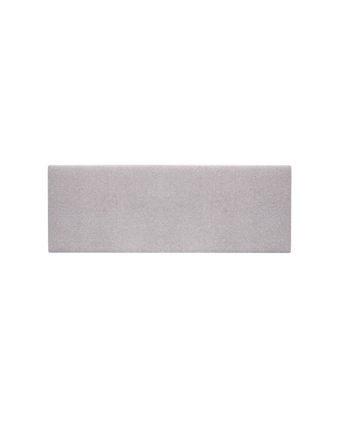 Deco wood Cabecero tapizado de poliester liso en color lavanda de 90x60cm