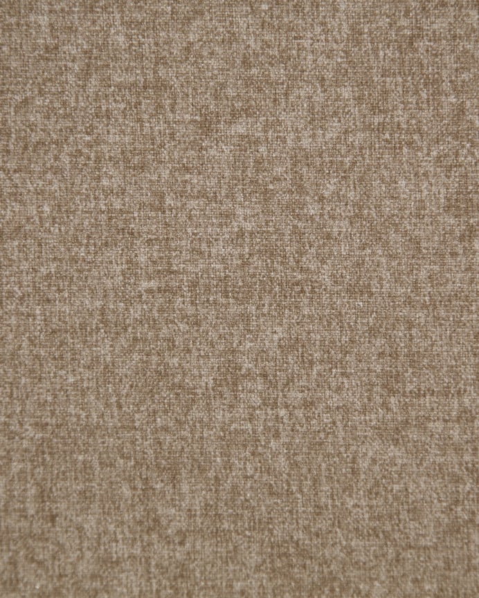 Deco Wood Cabecero Tapizado De Poliester Liso En Color Marrón De 90x80cm