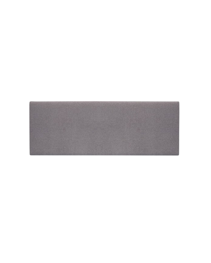 Deco wood Cabecero tapizado de poliester liso en color morado de 90x60cm