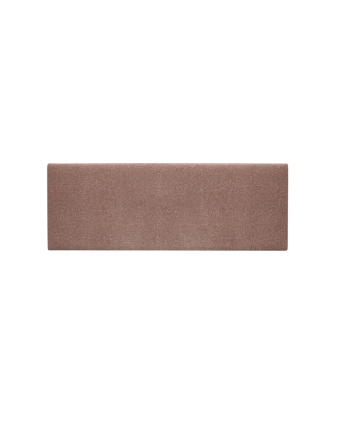 Deco wood Cabecero tapizado de poliester liso en color naranja de 90x60cm