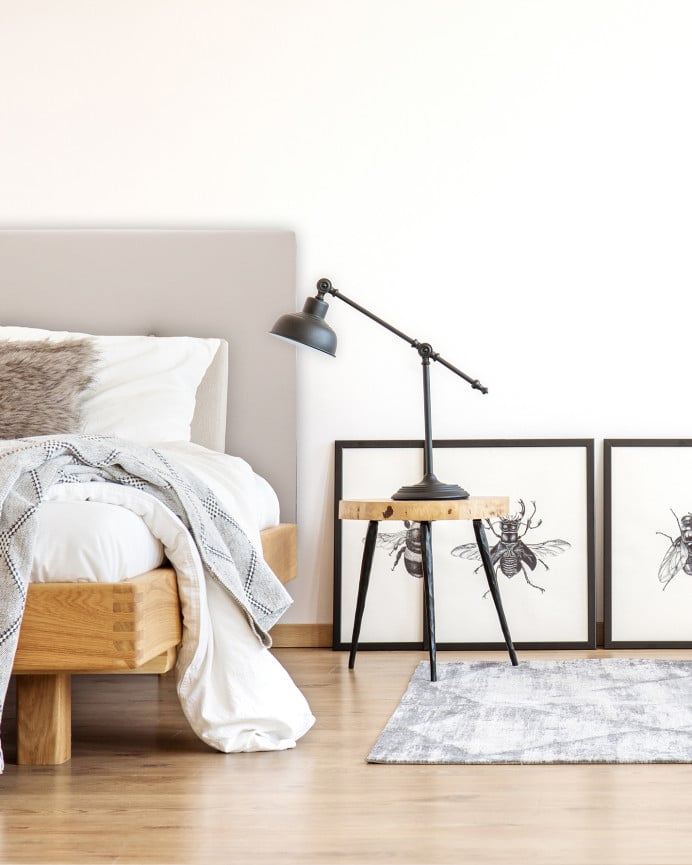 Deco Wood Cabecero Tapizado De Polipiel Con Botones En Color Marrón De 90x80cm