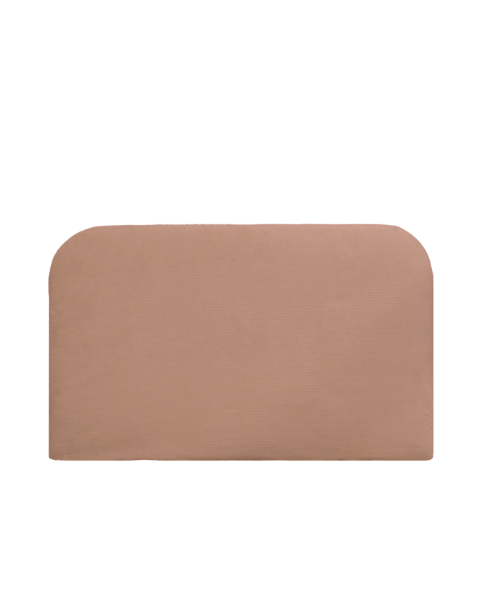 Deco wood Cabecero tapizado desenfundable de pana coral de 120x110cm