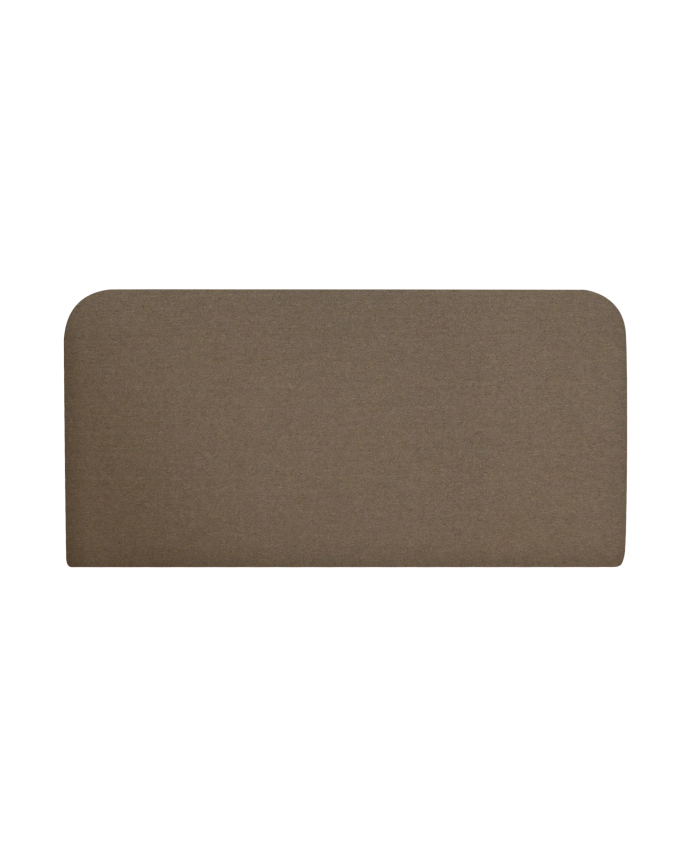 Deco Wood Cabecero Tapizado Horizontal Con Estructura De Madera Acabado En Marrón De 150x80cm