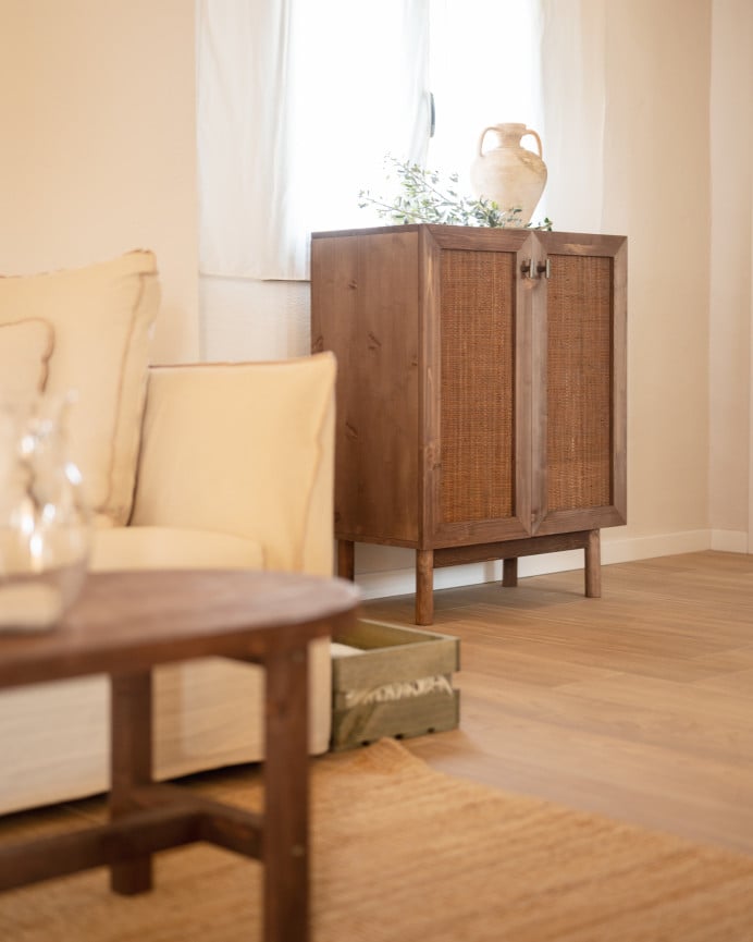 Deco Wood Caja De Madera Maciza En Tono Verde De 49x30 5x17 5cm