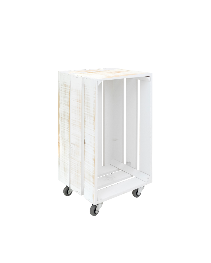 Deco wood Caja elaborada con madera de pino gallego de 25 5x30 5x49cm