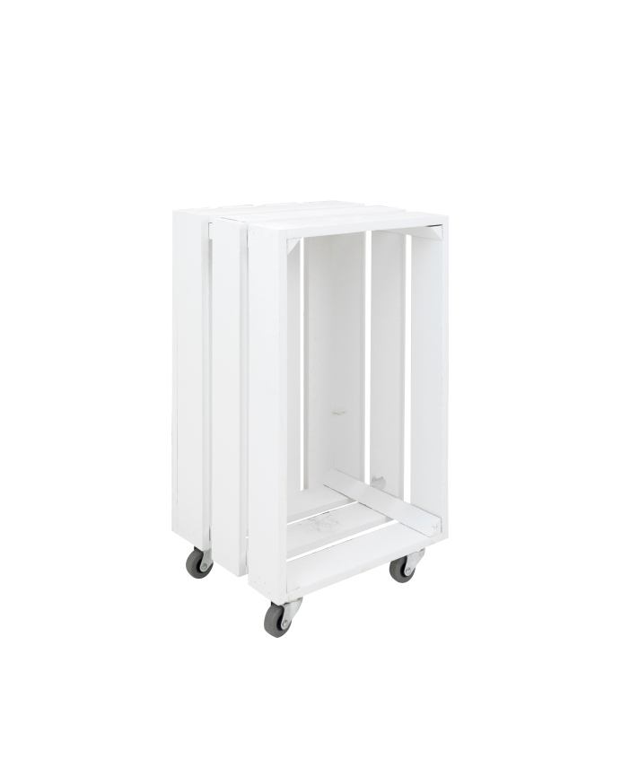 Deco wood Caja elaborada con madera de pino gallego de 25 5x30 5x49cm