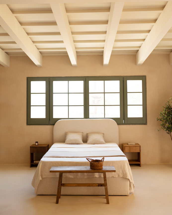 Deco Wood Cama Con Canapé Blanco Para Colchón De 90x200cm