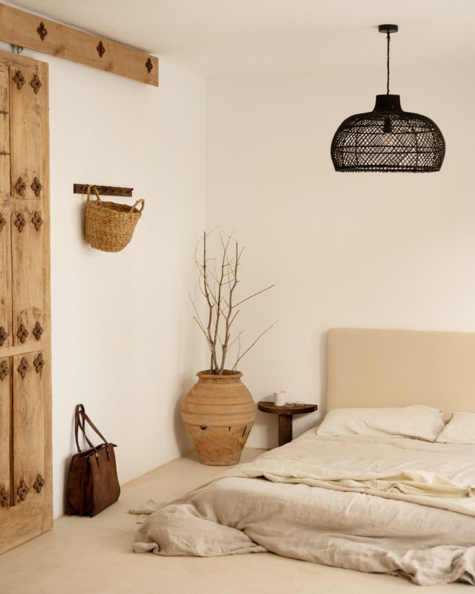 Deco Wood Colgador De Pared De Madera Maciza En Tono Nogal De 61x5cm