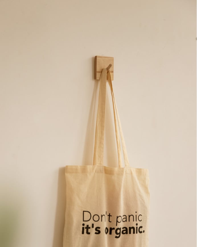 Deco Wood Colgador De Pared De Madera Maciza En Tono Roble Medio De 8x6cm