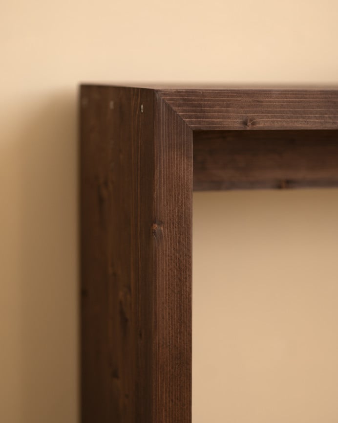 Deco Wood Consola De Madera Maciza En Tono Nogal De 120x80cm