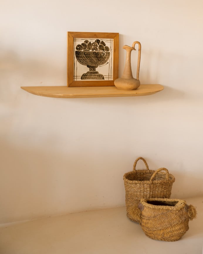 Deco Wood Consola Recibidor De Madera Maciza En Tono Roble Medio 100cm