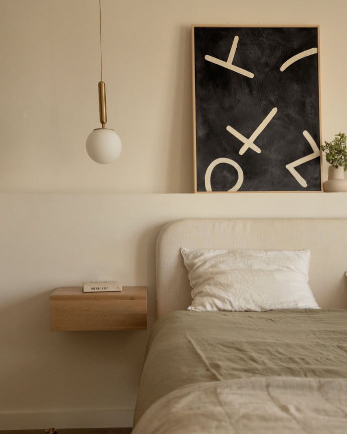 Deco Wood Cuadro Negro Y Blanco Decorativo Sobre Algodón Con Bastidor De Madera Pintado Artesanalmente Con Pintura Al óleo De 80x60cm