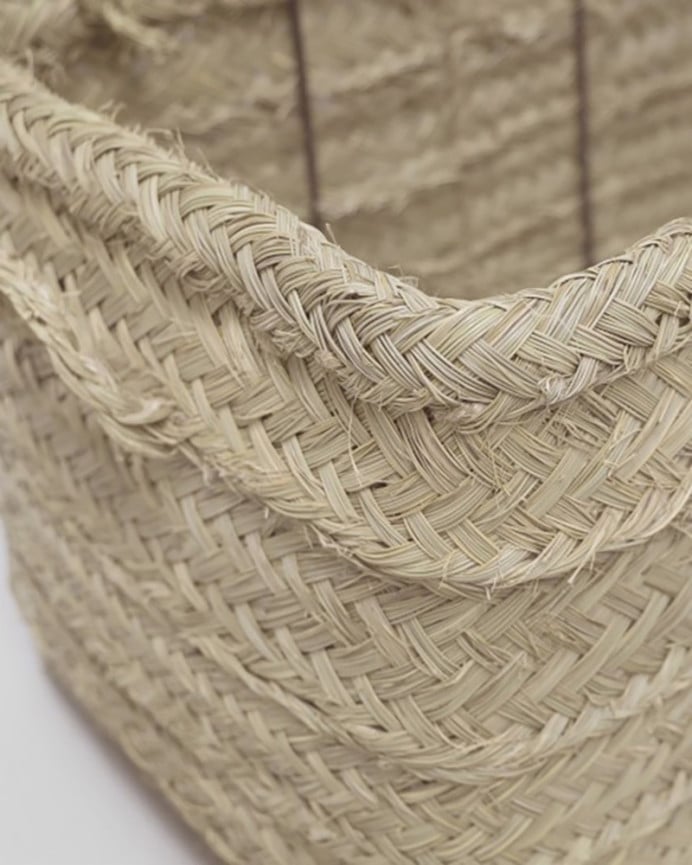 Deco Wood Baúl De Esparto Natural De 60x40x40cm