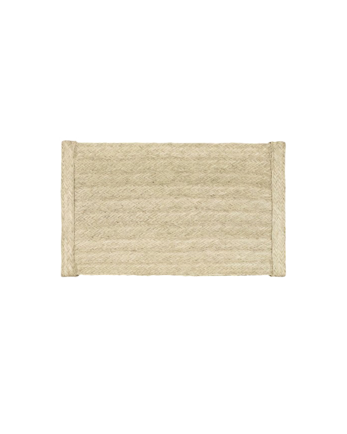 Deco wood Cabecero de esparto natural de 115x70cm