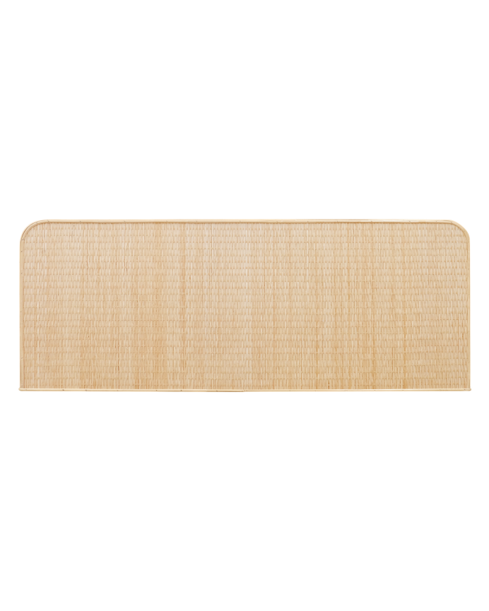 Deco Wood Cabecero De Mimbre Natural De 120x60cm