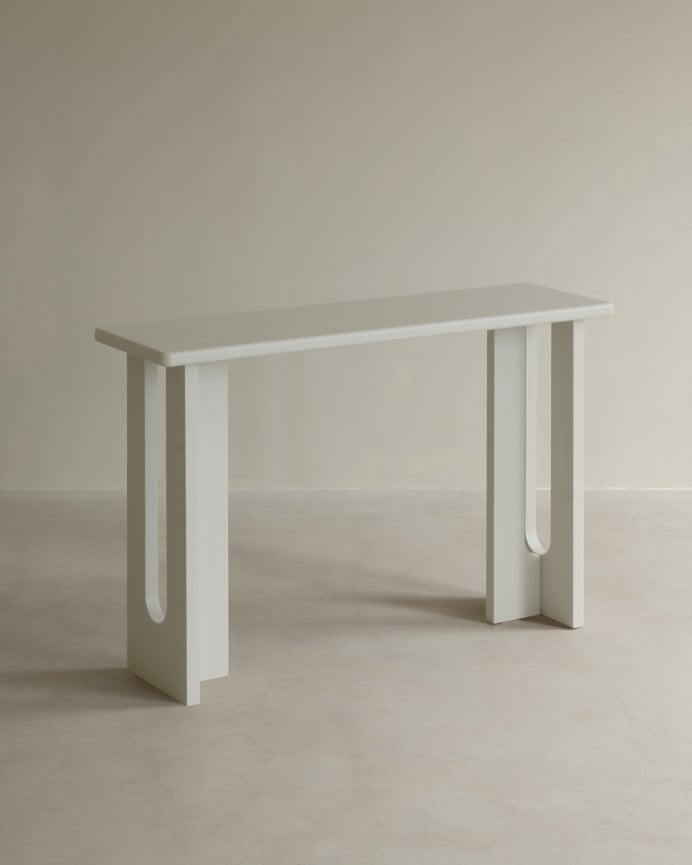 Deco Wood Consola De Microcemento En 120x33cm