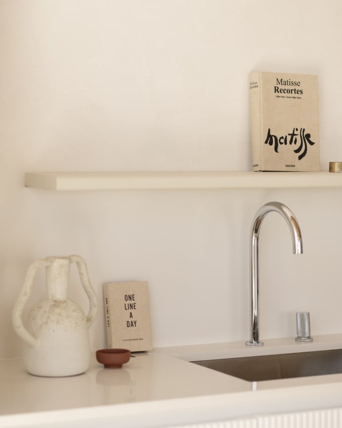 Deco Wood Estante De Microcemento En 60x19 5cm