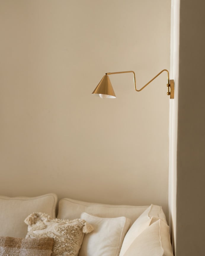 Deco Wood Lámpara De Pared De Hierro De 20x15cm